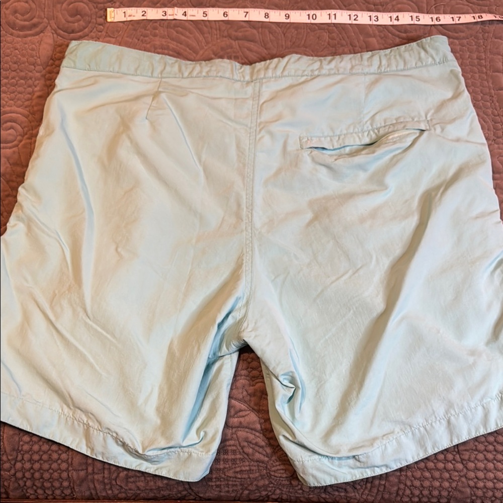 Men's Light Blue Swim Board Shorts - Picture 3 of 9